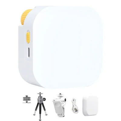 YONGEER TV-10RGB Mini projecteur RGB 2500K-9900K, lumière vidéo LED magnétique réglable pour la photographie