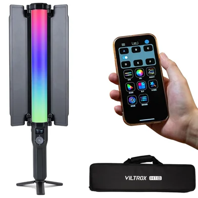 VILTROX H18 Portable 18W RGB LED Video Light APP Control Dual Sided Full Color Light Bar for Live Streaming - US Plug