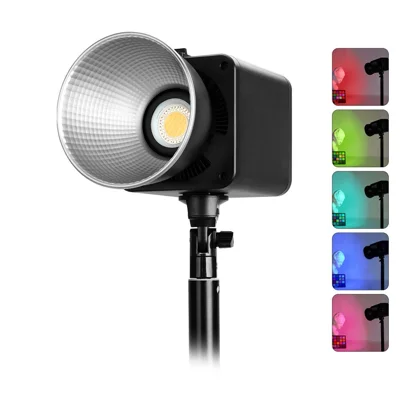VLOGLITE P100RGB 100W COB-videobelysning 2700K–6500K CRI96+ Laddbar studiobelysning Trådlös fotolampa