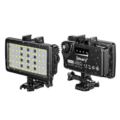 JMARY FM-72RGB IPX8 Vattentät Kamera LED Fyllningsljus Laddningsbart Dykande Fotografering RGB Videoljus