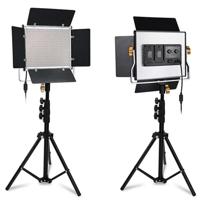 VLOGLITE W660S LED Video Light with Tripod Stand 3200-6500K Photography Studio Lighting for Video Film Recording - EU Plug