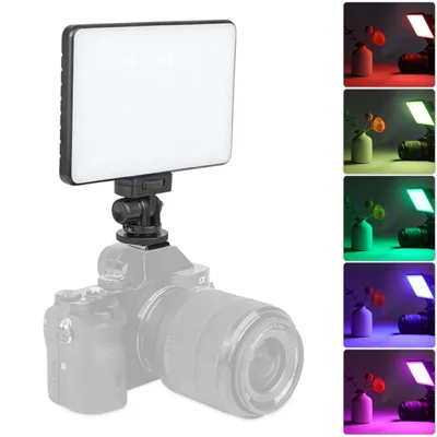 VLOGLITE PAD192RGB LED Camera Fill Light RGB Pleine Couleur Portable Éclairage Photographique pour Appareil Photo DSLR Gopro