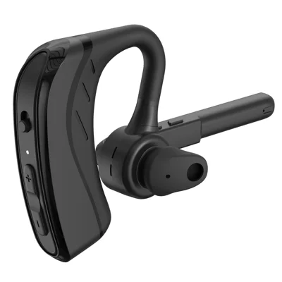 F911 Bluetooth-compatible 6.0 ENC Dual-Mic Ear-Hook Earphone, 10m Range, 17h Music, 8h Calls, IPX4 Waterproof, USB-C Charging - Black