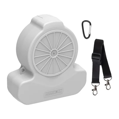SUNNYLIFE FP-SN953 For DJI Flip Drone Carry Case Gourd Shaped Shockproof Storage Case with Lanyard and Carabiner - Grey