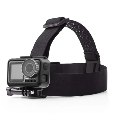 BRDRC DJI-6014 für Osmo Action Camera Verstellbarer Kopfriemen Rutschfeste Befestigungsbänder Stirnband