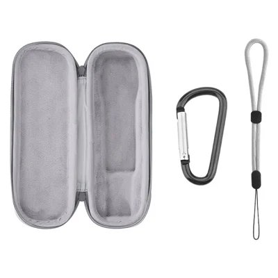 BRDRC For DJI Osmo Pocket 3 Carrying Bag PU Leather Portable Storage Case - Grey