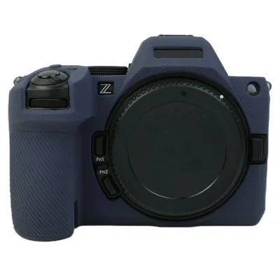 For Nikon Z5 II Camera Silicone Case Anti Slip Shockproof Dust Proof Protective Cover - Navy Blue