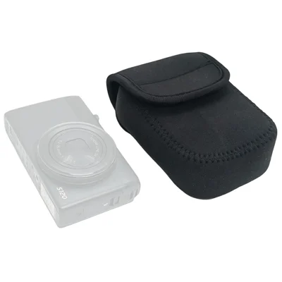 Camera Cover Camera Pouch for Canon S100  /  S110  /  S120  /  S200  /  G9X Neoprene Case Shockproof Waterproof Protective Cover with Carabiner - Black
