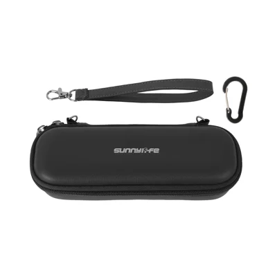 SUNNYLIFE OP4-B205 For DJI Osmo Pocket 4 / 3 Carrying Case Waterproof Leather Portable Storage Bag with Wrist Strap (without Shoulder Strap) - Black