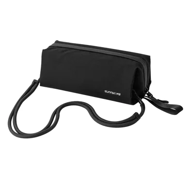 SUNNYLIFE For DJI Osmo Pocket 3/4 Large Capacity Carrying Case Crossbody Bag Portable Storage Pouch - Black