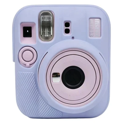 Чехол из мягкой силиконовой резины для Fujifilm Instax Mini 13, ударопрочный защитный чехол с противоскользящим покрытием — синий