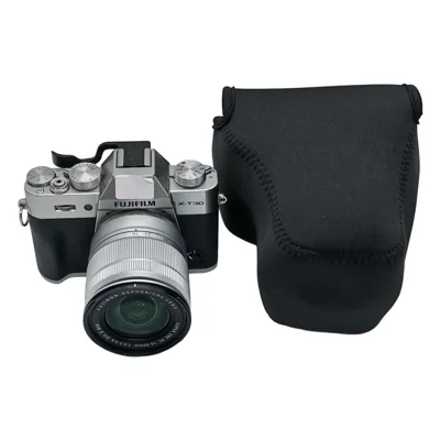 Чехол-вставка для камеры Fujifilm X-T30 III / X-T30 II / X-T30 / X-T20 / X-T10, неопреновый быстрый кармашек — черный
