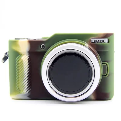 Voor Panasonic GF9 / GF10 digitale camera flexibele siliconen beschermhoes anti-kras anti-val beveiliging - Camouflage