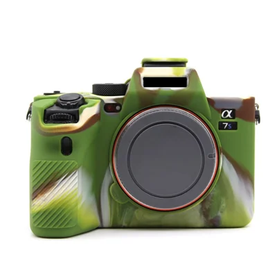 For Sony A7S III  / ILCE-7SM3 / A1 Camera Anti-drop Silicone Case Soft Protective Cover - Camouflage