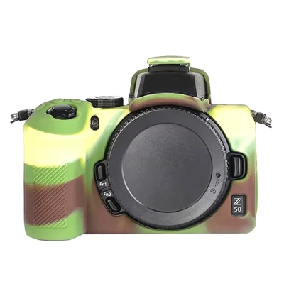 For Nikon Z 50 Silicone Camera Sleeve Case Anti-drop Dust-proof Protective Cover - Camouflage