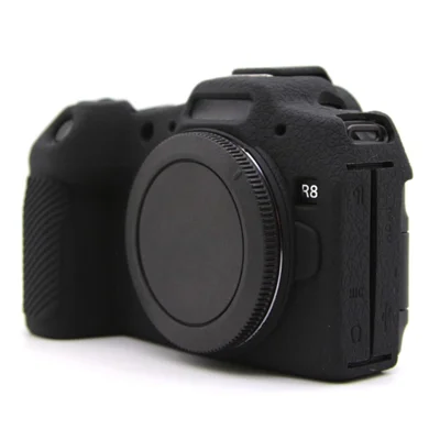 Staubschutzhülle für Canon EOS R8 - Silikon-Schutzhülle mit Fallschutz, schwarz