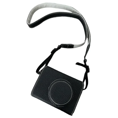 For Fujifilm X100VI Camera Sleeve Large Opening Design PU Leather Case Easy to Replace Battery - Black