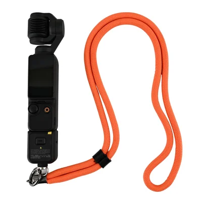 For DJI Osmo Pocket 3 Camera Portable Shoulder Strap Nylon Braided Lanyard - Orange