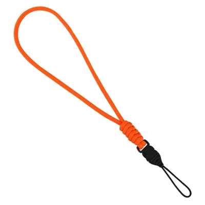 27cm Camera Wrist Strap Nylon Braided Hand Strap with Quick Release Buckle for Mirrorless DSLR Digital Camera Phone - Orange