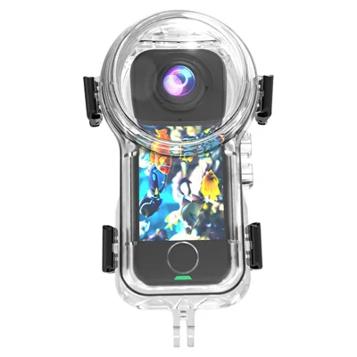 50m Waterproof Case for Insta360 X4 Air Action Camera Underwater Housing Anti Fog Diving Shell, Two-claw Design