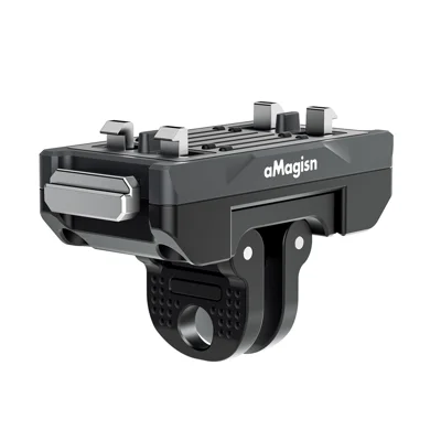 AMAGISN Metal Magnetic Quick Release Mount for Insta360 Ace Pro 2/Ace Pro/Ace/X5/X4 Air Action Cameras - Black