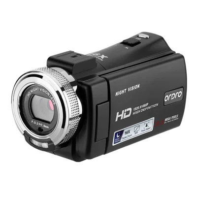ORDRO V12 3,0 tum 1080P Full HD Videokamera EU-uttag med nattsyn Vloggingkamera Inspelningsapparat Hemmakamerarecorder