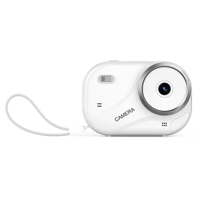 X1000 2.4 Inch Screen Mini Digital Camera for Beginner HD Video Recording CCD Support WiFi Transfer, with 32GB Card + Card Reader - White