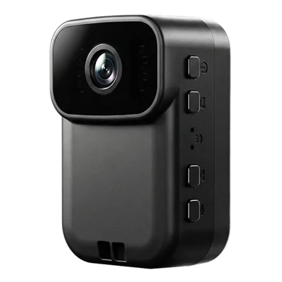 MD39 2MP Camera 1080P HD Video Recorder WiFi Hotspot Night Vision for Vlogging Security - Black
