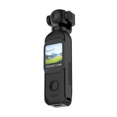 H92 1080P Action Camera Handheld 4K Ultra HD Rotatable Lens Portable Pocket Sports Camera for Outdoor Cycling Recording (No Memory Card) - Black
