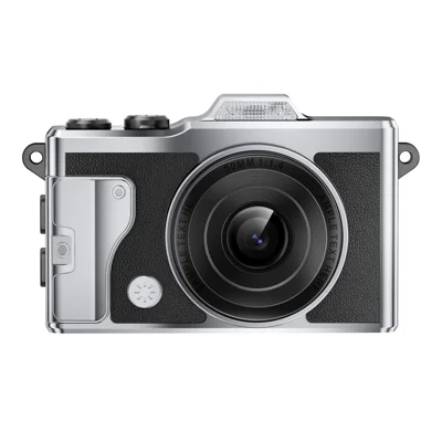 T5 Mini 4K Daumenkamera 1,47 Zoll TFT-Bildschirm Vintage-Digitalkamera mit LED-Taschenlampe für die Fotografie – Schwarz
