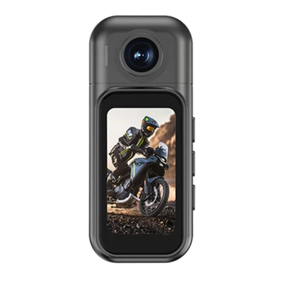 H91 4K Mini Action Camera WiFi Hands-Free Wearable Thumb Sports DV with Touch IPS Screen (Basic Version) - Black