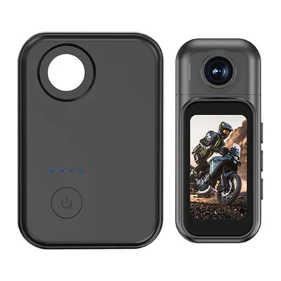 H91 4K Mini Action Camera WiFi Hands-Free Wearable Thumb Sports DV with Touch IPS Screen (Standard Edition) - Black