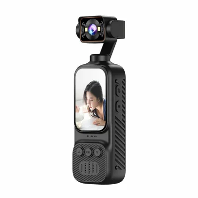 M7 Mini Fotocamera per Pollice 4K Ultra HD con Rotazione di 270 Gradi, WiFi e Stabilizzazione Elettronica, Videocamera per Vlogging di Animali, Ciclismo