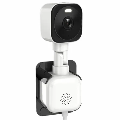 K90 Dual-Lens Window Security Camera 2K Dual-Band WiFi Two-Way Audio Human Detection for Glass Windows (without TF Card) - White