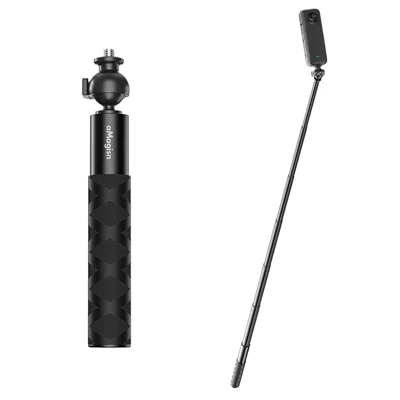 AMAGISN For DJI / GoPro / Insta360 Sports Camera Selfie Stick Ball Head Extension Rod - 70cm+1 / 4 Screw