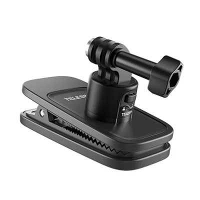 TELESIN S2-JFM-01For Insta360 X4 / DJI Osmo Action 4 Backpack Clip Clamp Quick Release Magnetic Mount Fixing Bracket