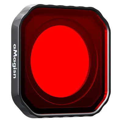 AMAGISN For Insta360 Ace Pro 2 Diving Filter Underwater Camera Accessory Waterproof Filters - Red