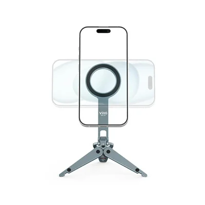 VRIG MG-34 Multifunktionaler Magnetischer Klappstativ-Selfiestick Tischtelefonhalter mit Kaltblitzschuh / Arca-Swiss-Halterung / 1/4" Gewindeloch