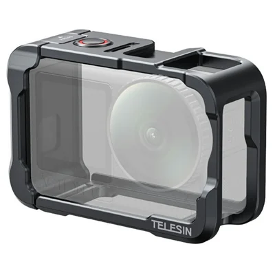 TELESIN S6-FMS-35-TDJ For DJI Osmo Action 6 Aluminum Alloy Camera Cage Ultra Light Shockproof Action Camera Protective Case