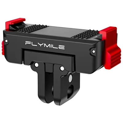 Base in plastica FLYMILE per DJI Osmo 360 / Action 5 Pro / 4 / 3, base magnetica rotante con sistema di sgancio rapido - Nero