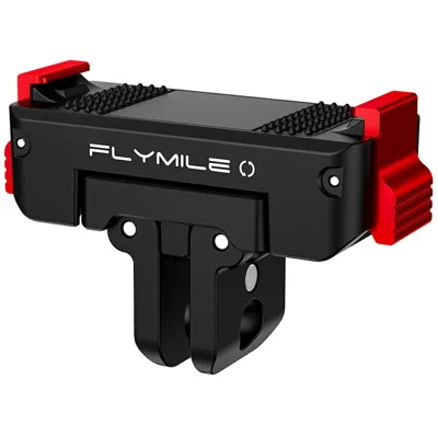 Podstawa obrotowa FLYMILE z magnesem szybkiego montażu z tworzywa sztucznego Nano dla kamery DJI Osmo Action 6 – Czarna