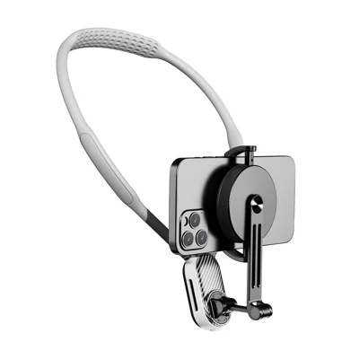 FUNSNAP SCS-NHO05 Soporte Magnético POV para Teléfono Móvil/Cámara de Acción Correa Antivibración para Cuello Soporte para Teléfono Portátil