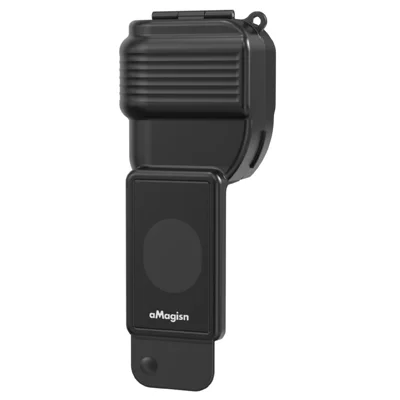 AMAGISN For DJI Osmo Pocket 4 Action Camera Gimbal Protective Case Shockproof Hard PC Cover - Black