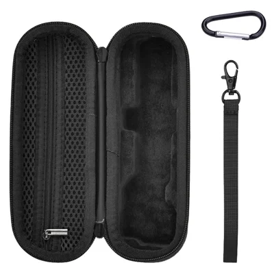 BRDRC Tragecase für DJI Osmo Pocket 4 Nylon Hardshell-Schutzhülle mit Handschlaufe & Karabiner - Schwarz