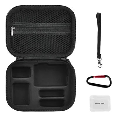 BRDRC Standard Kit Tragetasche für DJI Osmo Action 6 / 5 Pro / 4, Hartschalenkoffer, stoßfestes Aufbewahrungset mit Handschlaufe und Karabiner – Schwarz