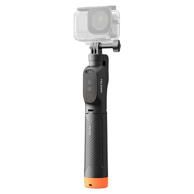 TELESIN S1-TSS-07-TDJ Poignée flottante 3 en 1 pour DJI Osmo Action 6 / 5 Pro / 4, selfie stick étanche, trépied compatible Bluetooth