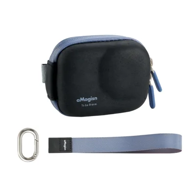 AMAGISN Portable Case for DJI Action/Insta360/GoPro Hero EVA Hard Shell Storage Bag - Black