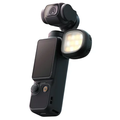 TELESIN S5-BGD-21-TDJ 1 Pcs Mini projecteur d'appoint pour DJI Osmo Pocket 4 / 4P, lumière vidéo LED magnétique avec 3 températures de couleur - Noir