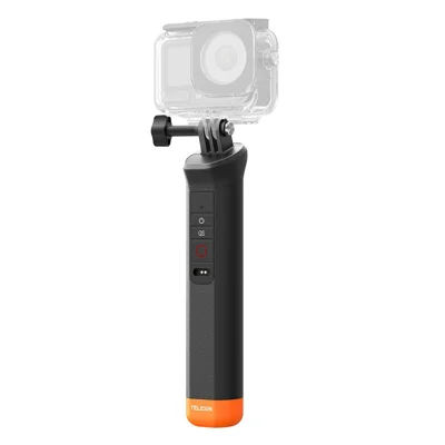 TELESIN S4-FHG-01-TDJ Poignée Flottante Télécommande Bluetooth Compatible Étanche IP68 pour DJI OsmoAction 6 / 5 Pro / 4