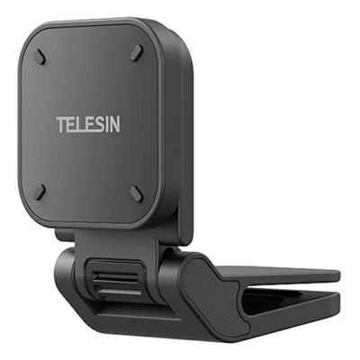 TELESIN S3-HMH-05-TIS Pour Insta360 Go Ultra Support magnétique à pince pour bord réglable pour caméra POV - Noir